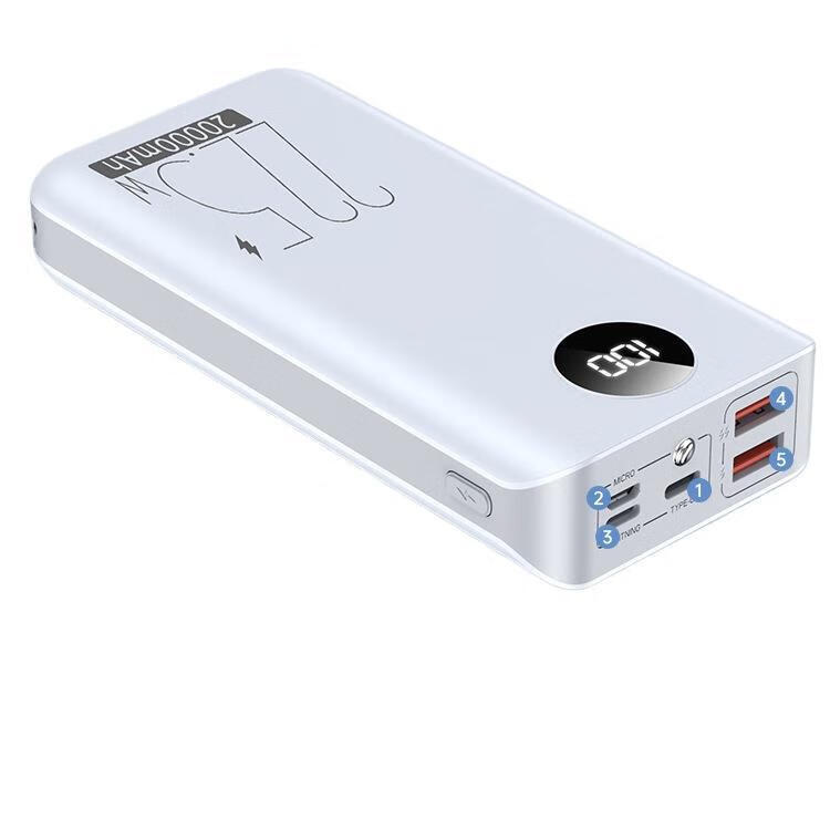 正品充电宝3c认证快充可上飞机高铁20000毫安超大容量超级快充PD闪充移动电源便携适用华为苹果 【升级40W快充全套】自带四线 20000mAh