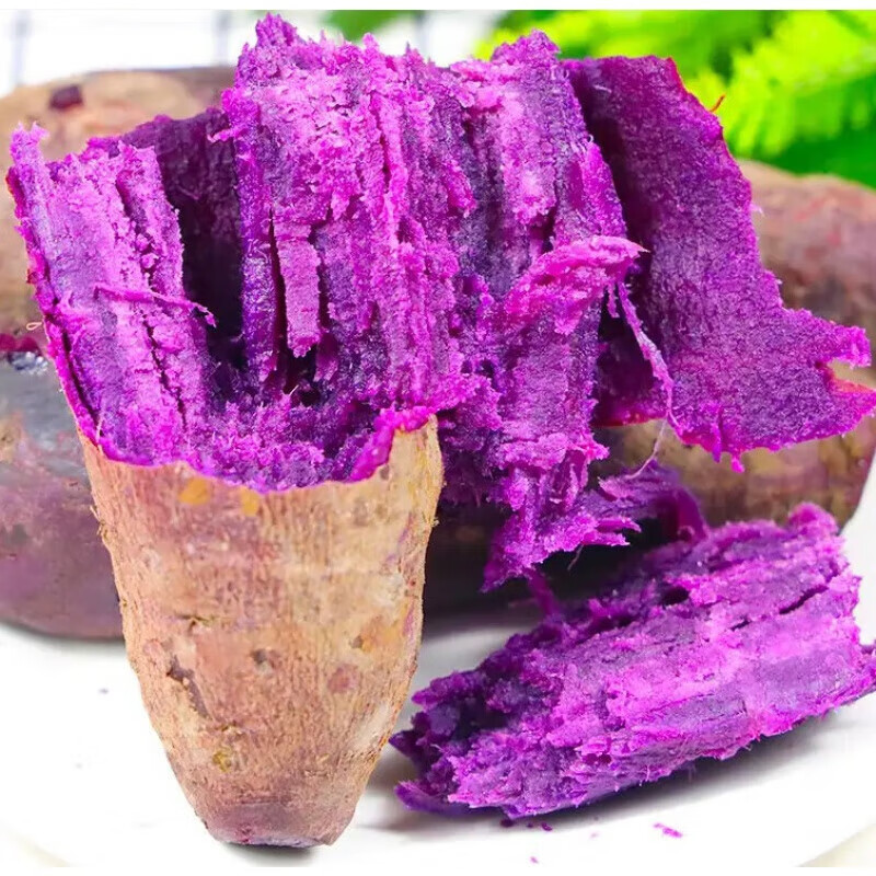 【精选直发】新鲜农家自种现挖新鲜沙地紫色番薯蔬菜番薯粉糯 紫薯  1斤