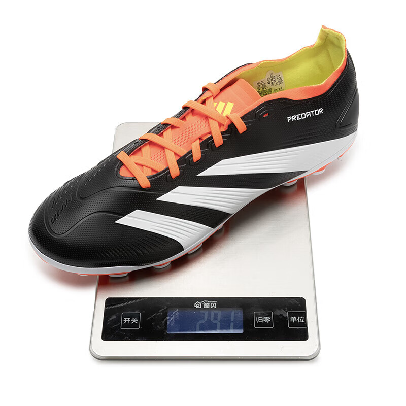 阿迪达斯 （adidas）男子足球鞋 25秋季新款PREDATOR猎鹰 AG短钉中端足球鞋 【猎鹰PREDATOR】黑色/拍大一码/晒图退5 40.5 (255mm)