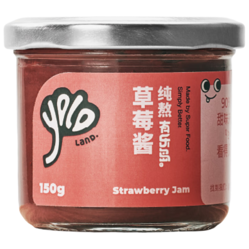 有樂島 90%果肉含量草莓醬  早餐面包醬/水果醬吐司伴侶 150g