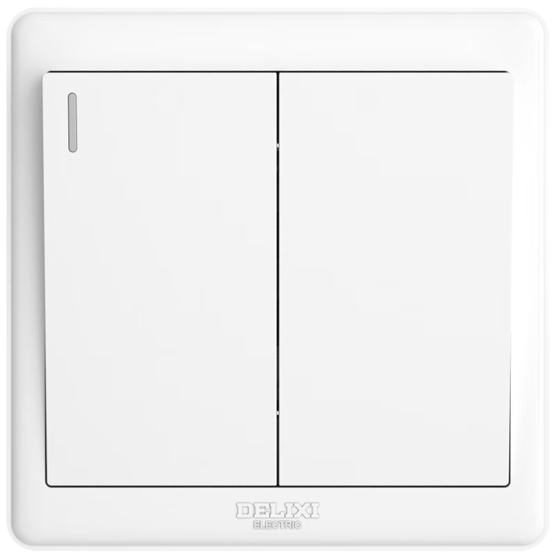 德力西(DELIXI)開(kāi)關(guān)插座面板 CD815系列 雙開(kāi)二開(kāi)雙控開(kāi)關(guān) QSE862K2