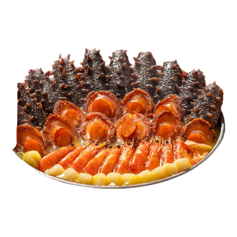 滋记十参十鲍十虾大盆菜鲍汁佛跳墙官方加热即食年夜饭半成品家宴 十参十鲍十虾大盆菜2000g*5