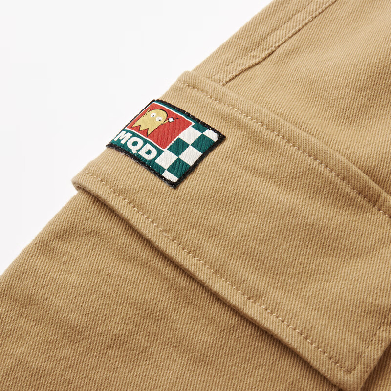 马骑顿(MQD)男大童春季新品户外露营工装大口袋休闲裤登山 卡其 170