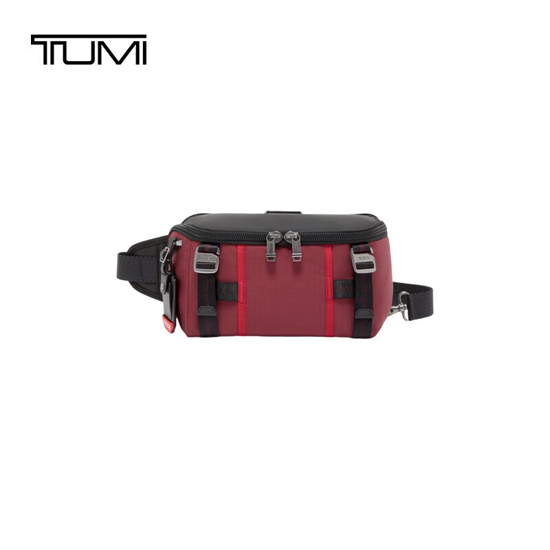 途明（TUMI）ALPHA BRAVO男士通勤商务高端时尚胸包腰包沙漠红运动 圣诞礼物