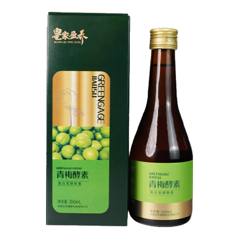 古井健康 皇家盈養(yǎng) 青梅酵素原液復合發(fā)酵青梅青檸檬果蔬植物孝素送禮 360ml*1瓶