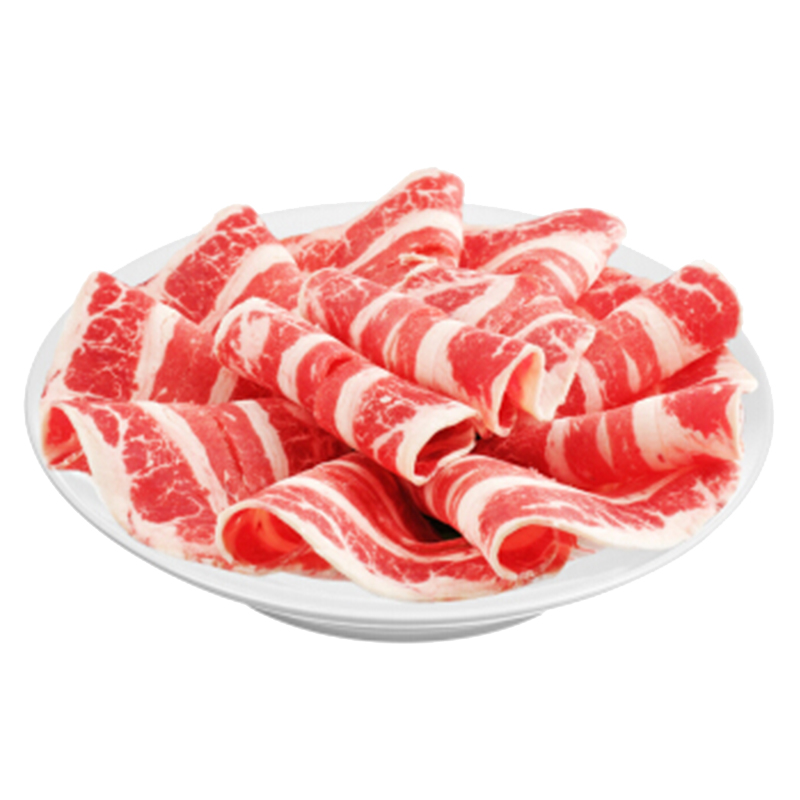 贝尔西旗 内蒙古呼伦贝尔草饲黄牛 肥牛肉片 火锅佳肴 500g/盒