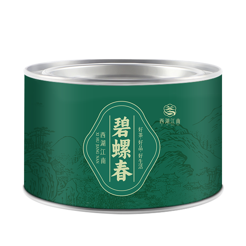 西湖江南茶叶绿茶明前嫩芽碧螺春30g2025新茶春茶罐装自己喝送伴手礼