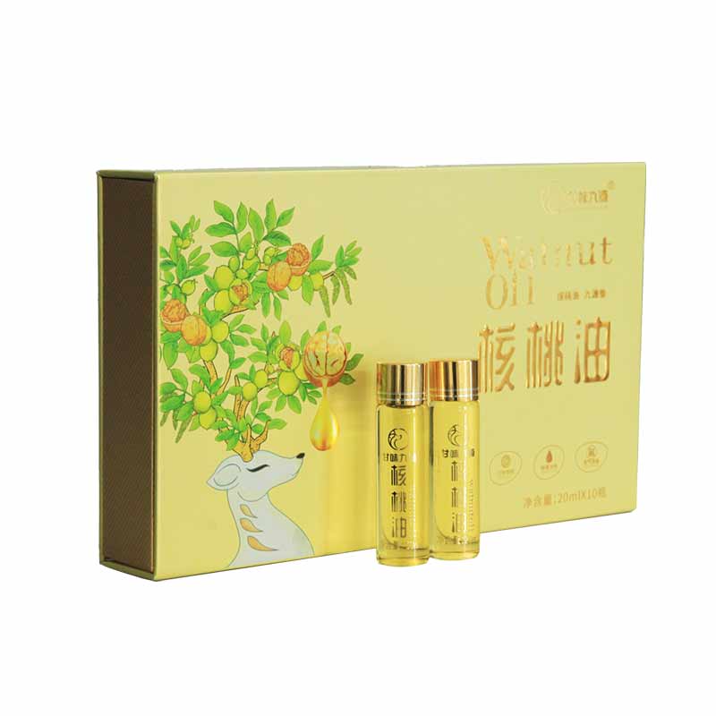 甘味九源一级冷榨核桃油 学生儿童营养油 轻奢小支20ml*10礼盒装 热炒凉拌 【礼盒便携装】20ml*10瓶