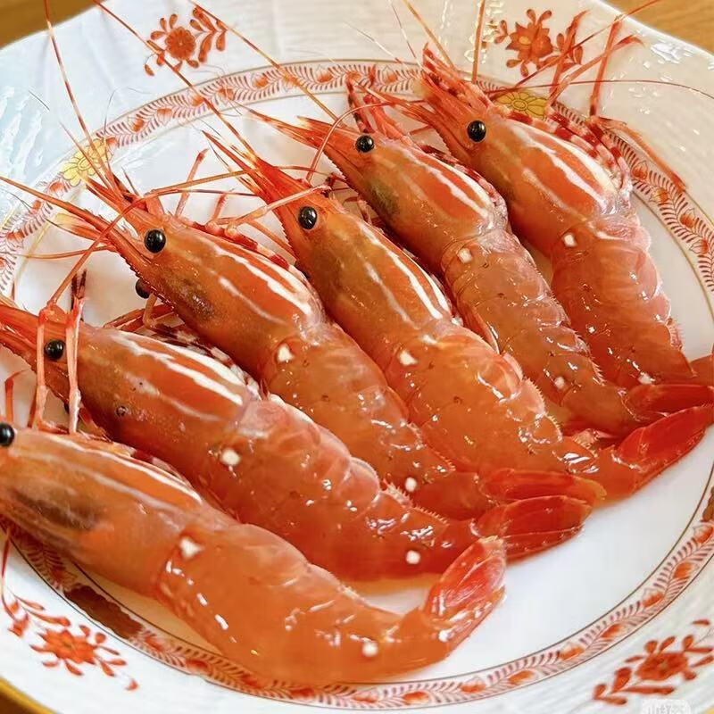 頤菁澤 加拿大進(jìn)口野生牡丹蝦1KG 大中小規(guī)格日本料理刺身級(jí)高端食材 1000g(凈重)  23-25cm 10-14只