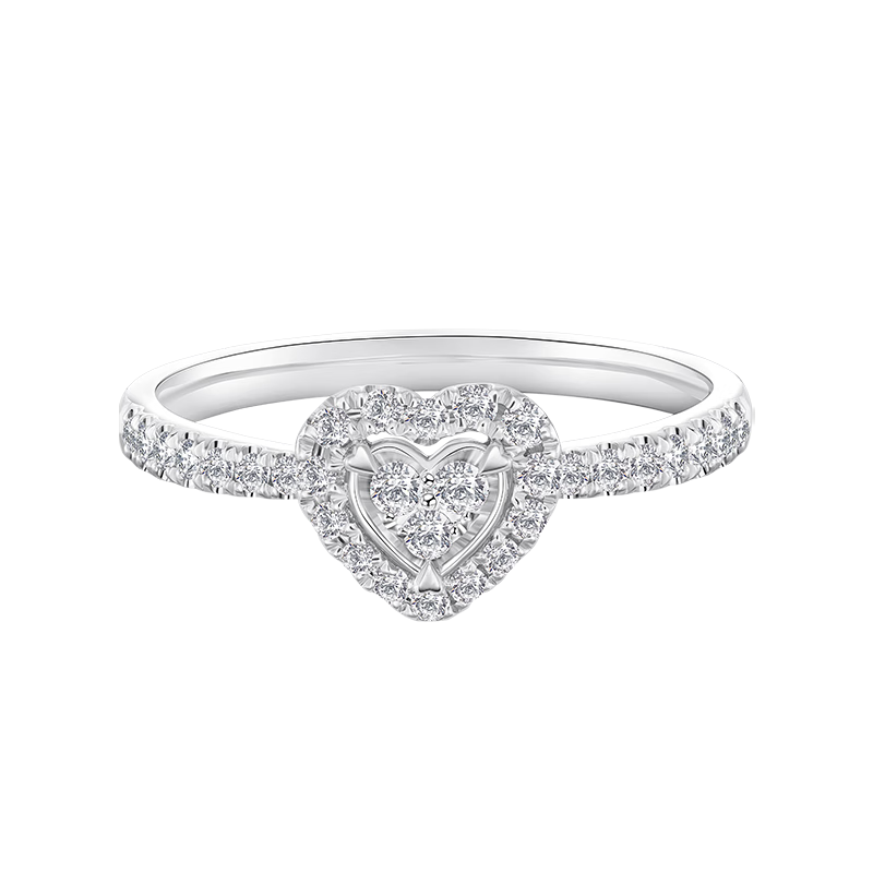 DR【現(xiàn)貨閃發(fā)】真心戒求婚結(jié)婚鉆戒DR HEART之心 簡奢款  鉑金 12號