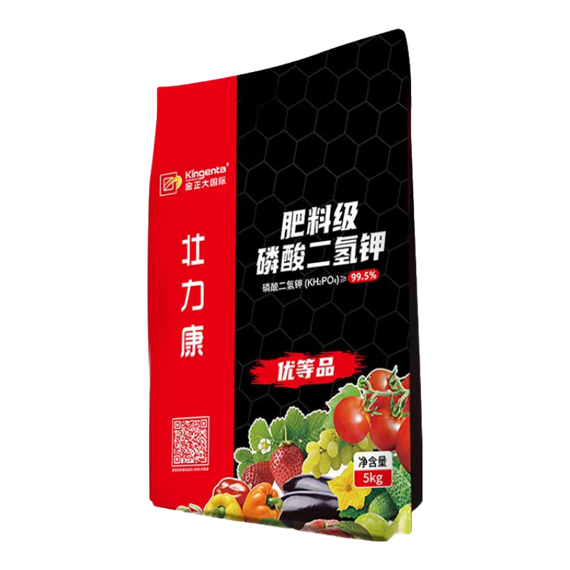 金正大磷酸二氫鉀花肥料花卉果樹蔬菜水溶肥磷鉀肥葉面肥官方正品 【顆粒速溶】磷酸二氫鉀5kg*4袋
