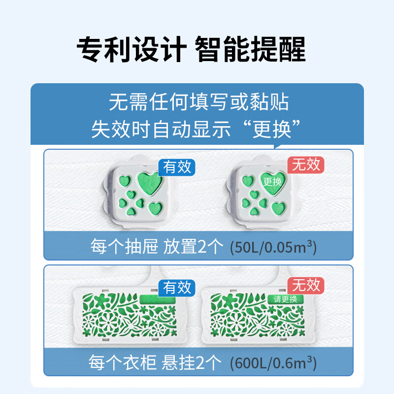 KINCHO金鸟防蛀片剂家用衣物防潮衣柜防蛀虫羊毛衫防虫衣服鞋子去味防虫 衣柜防蛀片 花香型