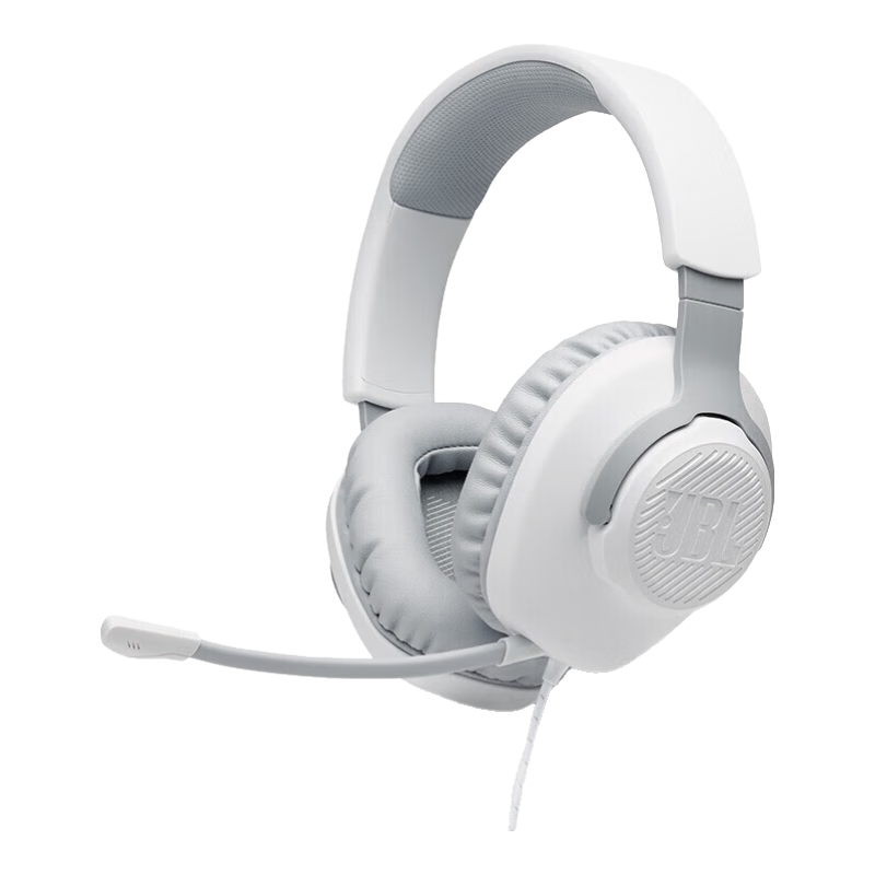 JBL���ӷ籩Quantum100ͷ��ʽ��Ϸ���� �羺����3.5mm�ӿ� ���Զ��� �羺���߶����������ж� Q100 ��(Ƥ��������ʸ���)