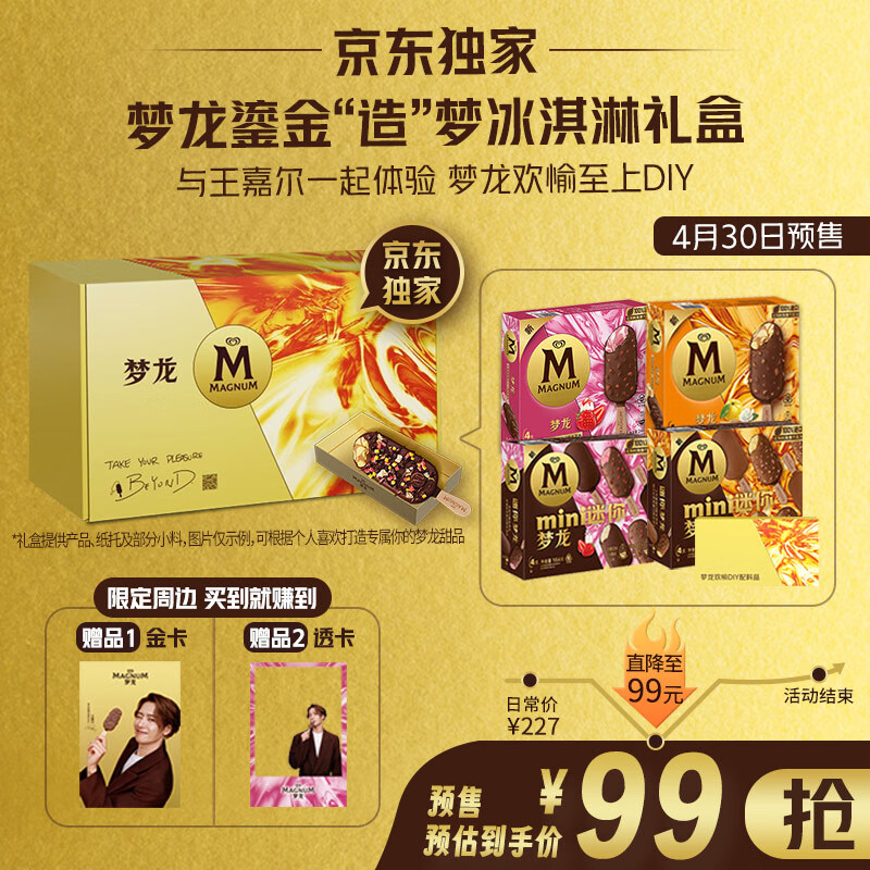 梦龙鎏金造梦欢愉至上DIY冰淇淋礼盒