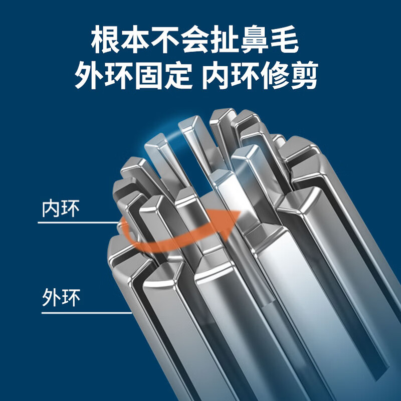 AILUKI德国鼻毛修剪器男士手动剪刀不锈钢小圆头鼻孔清理安全剪鼻毛神器 鼻毛修剪器 男士手动剪刀不锈钢小圆头鼻孔清
