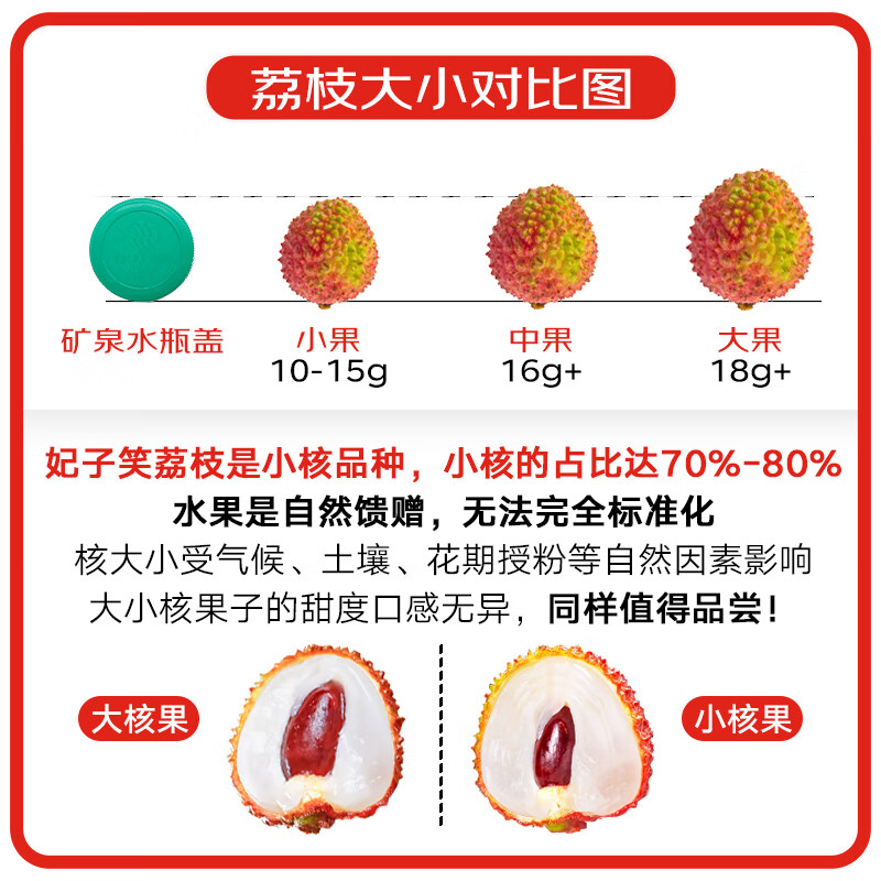 土八鲜【顺丰/JD】海南妃子笑荔枝 海口新鲜水果热带现摘当季荔枝礼盒 【超值推荐】净重4.5斤/Q弹爽口