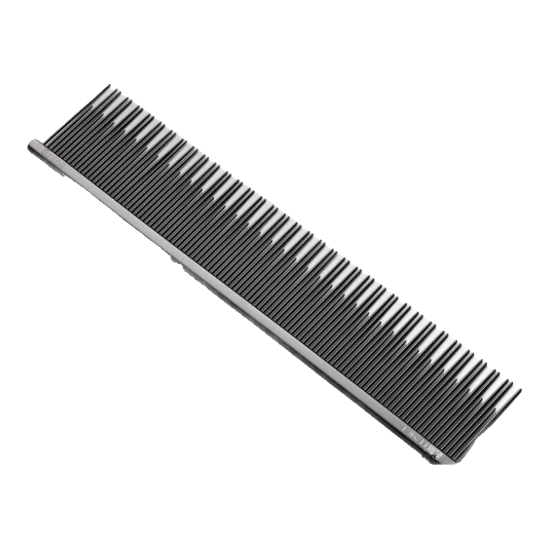 玄鸟猫梳子去浮毛猫毛梳狗梳子梳毛排梳开结梳布偶长毛猫咪梳宠物梳子 优雅黑双齿排梳【L号】(长毛猫)