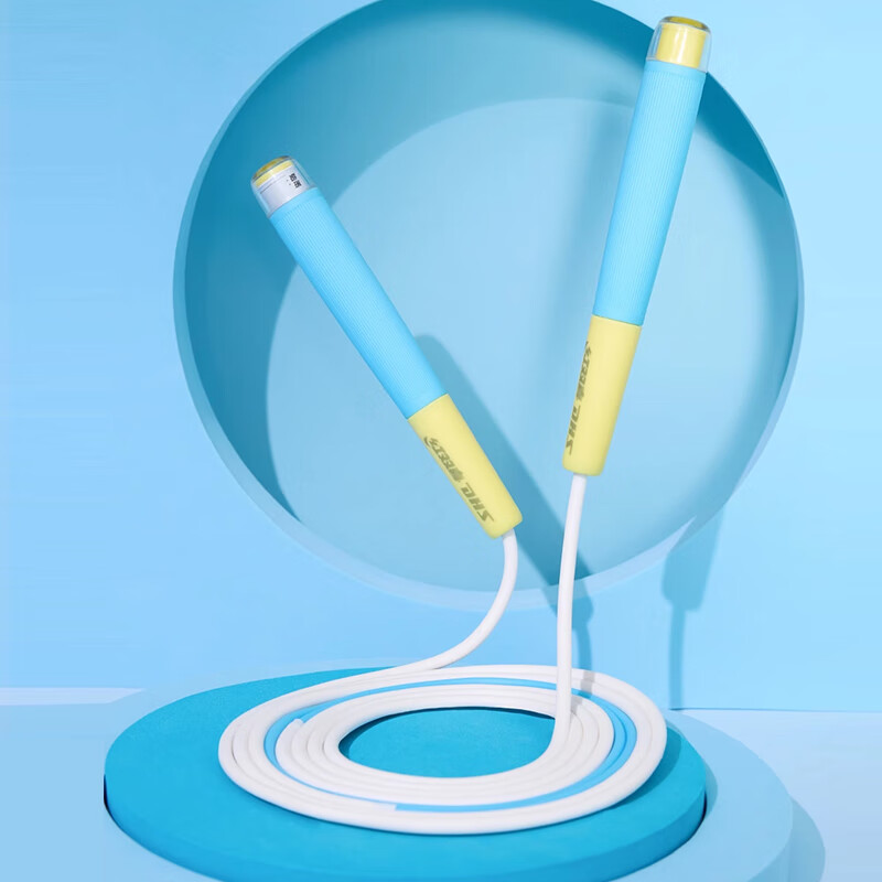 红双喜跳绳可调节环保PVC分段式竞速跳绳耐用不打结中小学生 分段式竞速跳绳（蓝）钻石型手柄