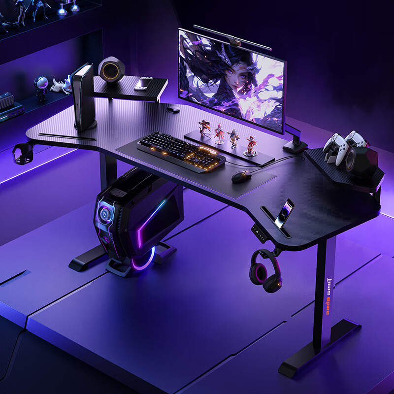 andaseaT安德斯特电脑桌电竞桌游戏桌台式电脑桌 极影电动升降1.8米