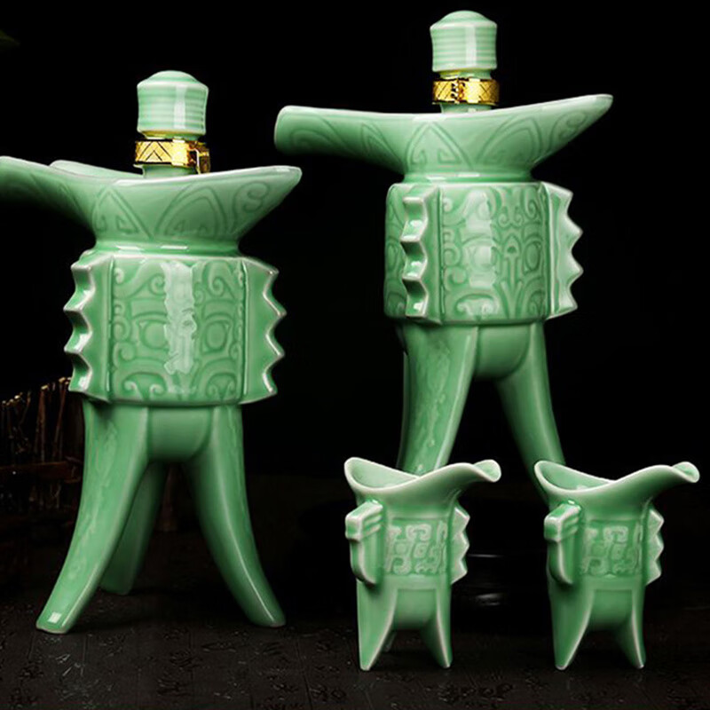 白水杜康一言九鼎2瓶礼盒装地缸发酵宴会送礼清香型白酒53度500ml