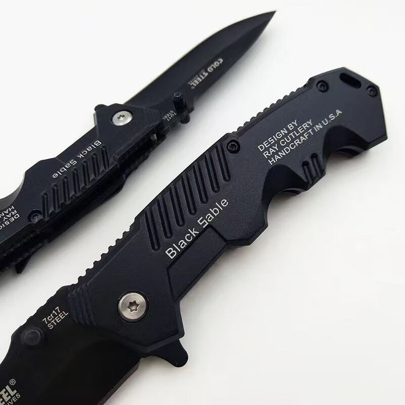 折叠刀便携户外多功能高硬度锋利不锈钢水果小刀迷你防身野营铝柄 小号（约长16CM）