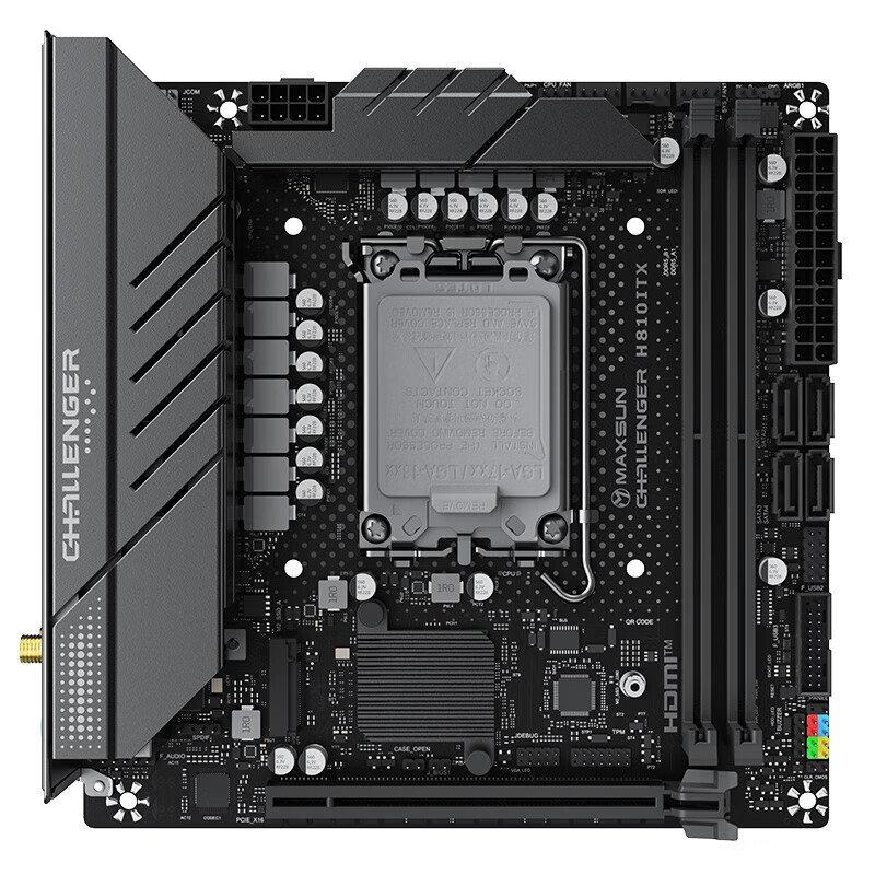 铭瑄铭瑄挑战者H810ITX WIFI迷你mini小主板245KF 265K 230F套装 铭瑄 挑战者H810ITX D5