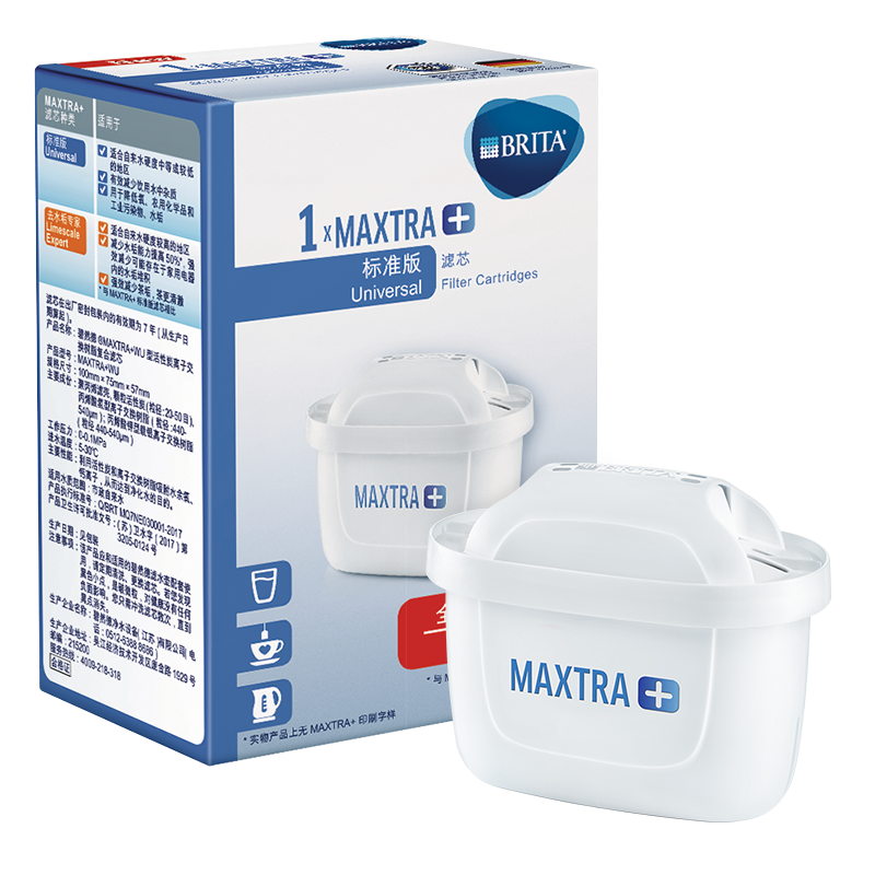 碧然德（BRITA） 家用滤水壶 净水壶滤芯 Maxtra 多效滤芯 1枚装