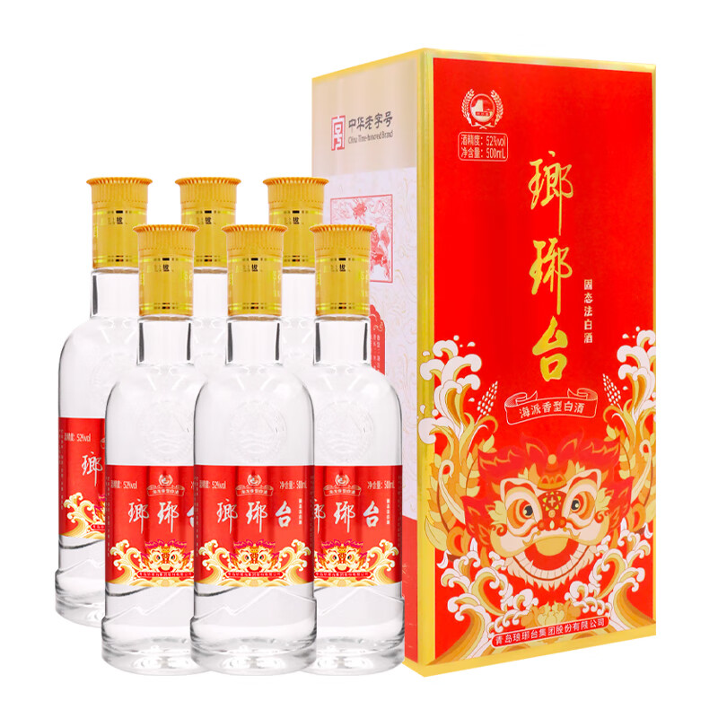 琅琊台 万事胜意 海派香型白酒 52度 整箱 500ml*6瓶装
