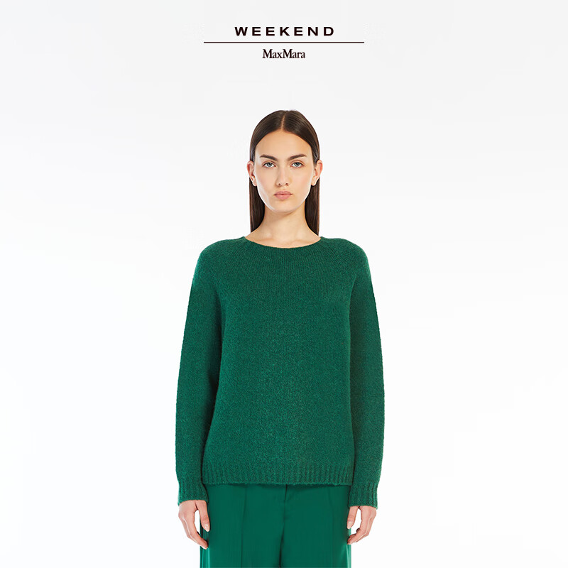 Weekend Max Mara【甄选惠享】 女装圆领宽松针织毛衣5366114106 绿色 L
