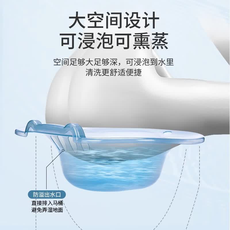 马桶洗屁屁神器坐浴盆女男孕妇免蹲女士专用 【热销】蓝色加厚PET(坐坏包赔/+