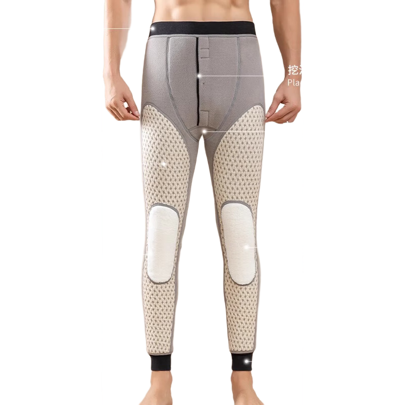 浪莎保暖裤男【25年秋季新品】加绒加厚石墨烯护膝打底裤东北特厚棉裤