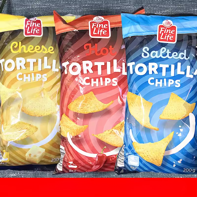 德龙超市比利时荟食FINE LIFE玉米片辣味 200g 原味 200g