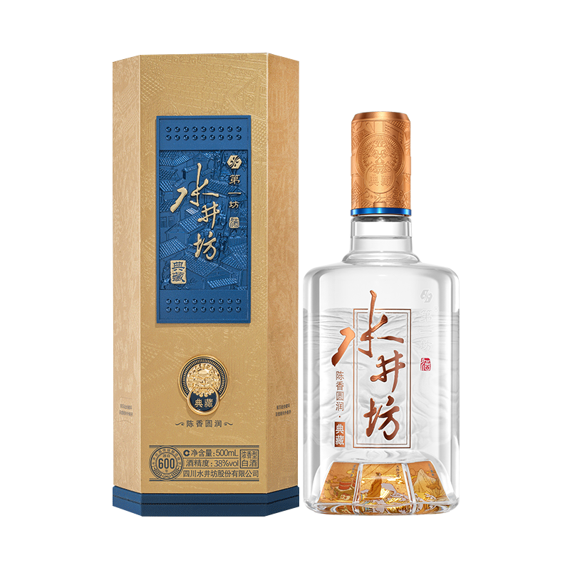 水井坊 典藏 38度 500ml 单瓶装 浓香型白酒 低度白酒