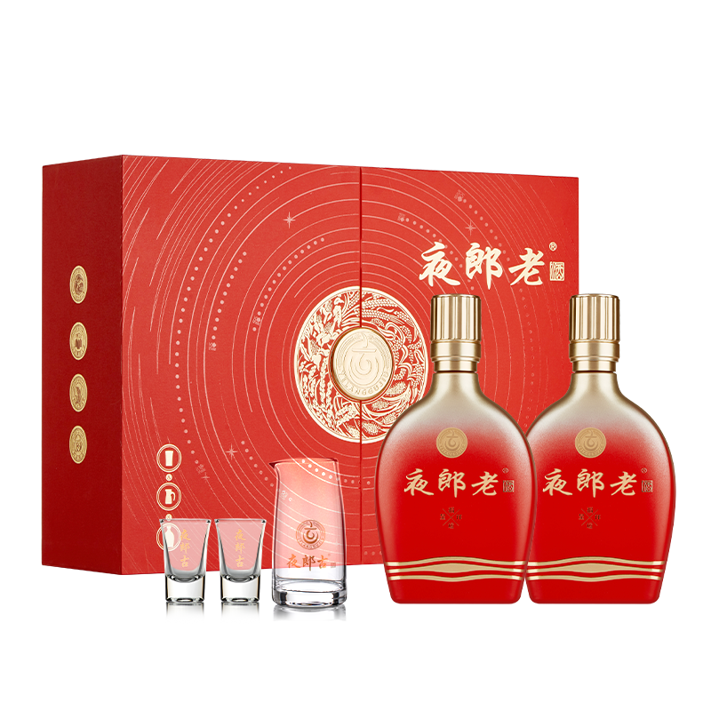 夜郎古 夜郎老·福  醬香型白酒 53度 500ml*2瓶 禮盒裝