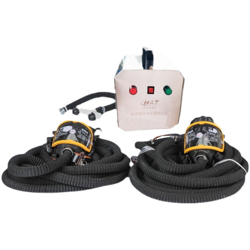 电动送风长管呼吸器DS多人空气呼吸防护全面罩 正品含票 电动长管呼吸器(1人款)