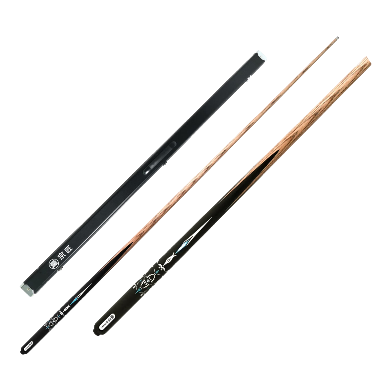 宗匠王者劍 通桿  剛性藝術(shù)風(fēng)格 中高端 臺(tái)球桿 小頭桿（斯諾克球桿） 宗匠【王者劍】鋁合金 桿盒套裝 小頭:9.5MM（±0.05mm）