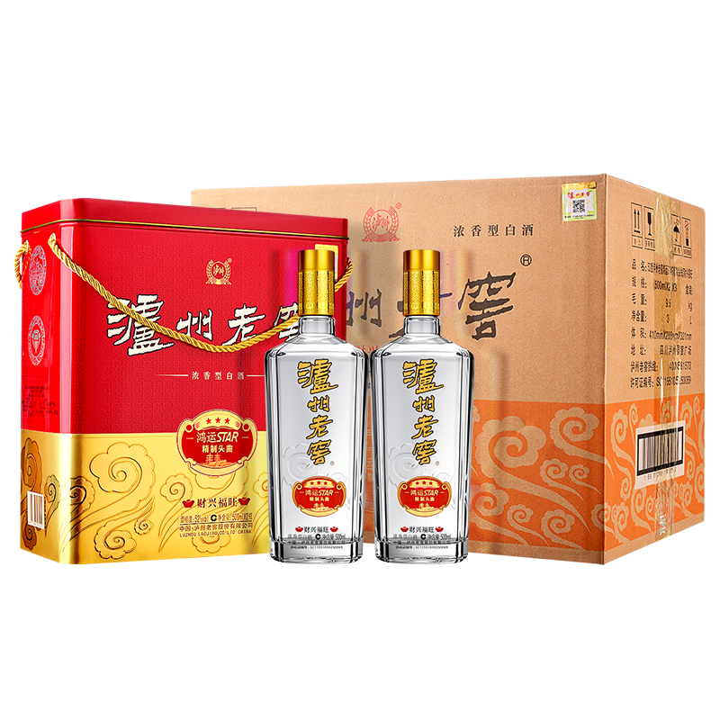 LUZHOULAOJIAO/Ͻ ͷ 52 ׾ Ũ 500ml 500mL 6ƿ