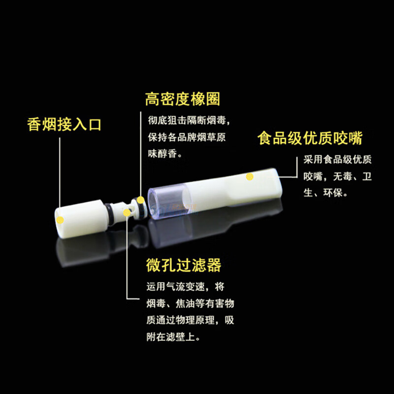正牌(ZOBO)过滤烟嘴粗细两用男女士可清洗循环型烟嘴过滤器一次性健康烟嘴 025粗细两用烟嘴(一大盒60支)