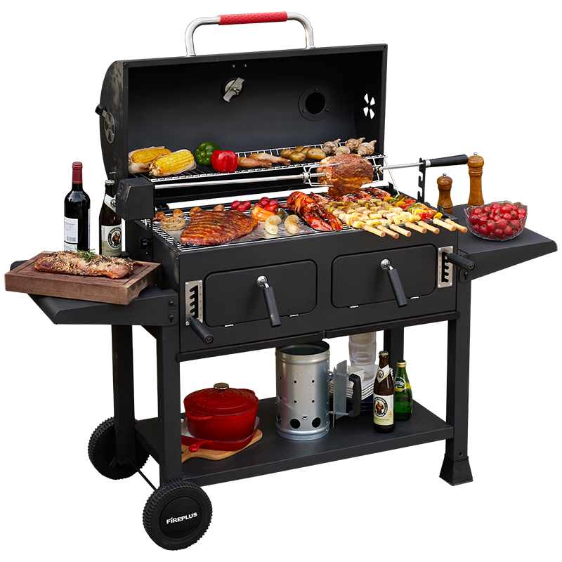���ڲ�����FIREPLUS�տ�¯�����տ��ܼ���ͥԺľ̿��¯bbq�๦����ʽ�˿�̼������¯ ����¡��տ�¯+�綯��֧���Ϳ��� 1314.98Ԫ