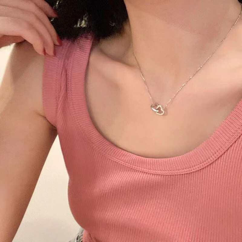星星项链女ins小众设计感轻奢锁骨链蝴蝶结颈链学生闺蜜吊坠 闪钻蝴蝶