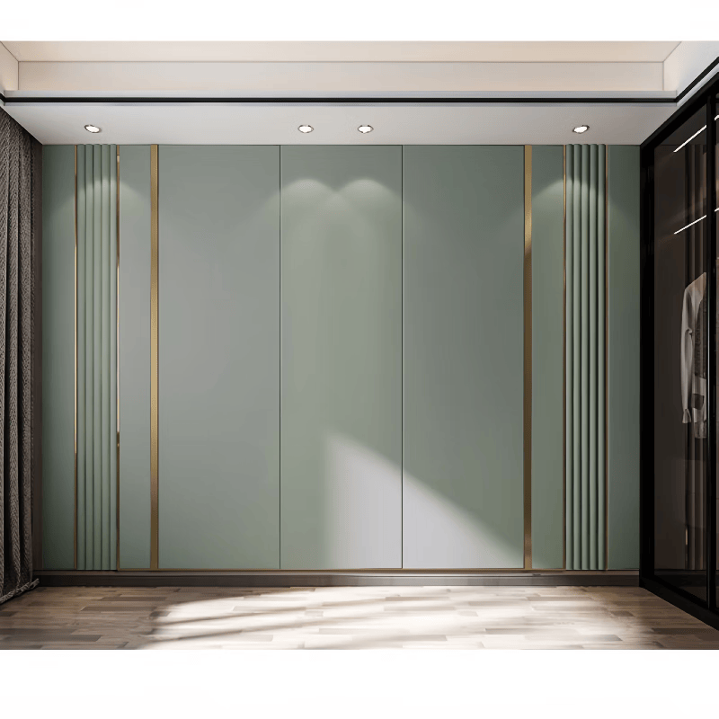 现代简约轻奢硬包背景墙护墙板电视沙发客厅格栅软 奥松板硬包9mm平方