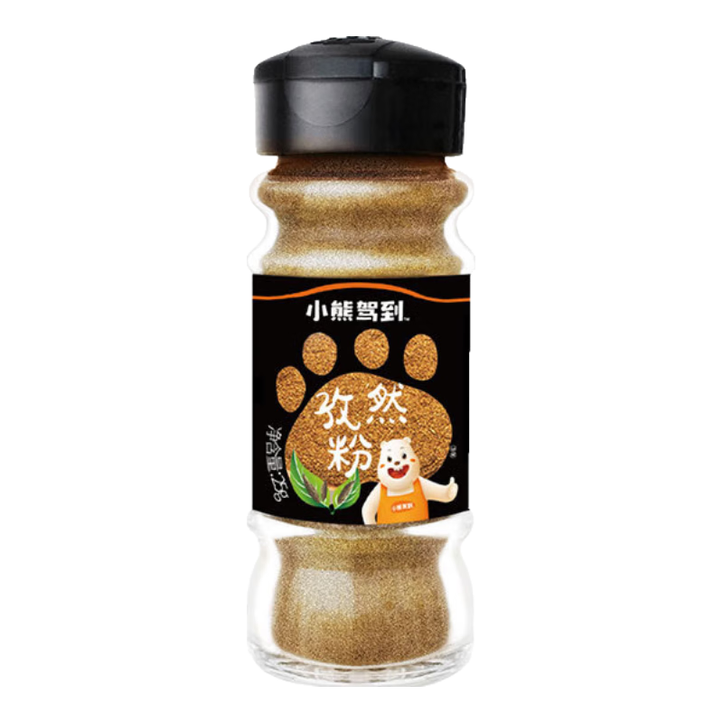 小熊駕到燒烤調(diào)料瓶裝 椒鹽辣椒花椒五香芝麻黑胡椒孜然撒料火鍋調(diào)料香料 孜然粉25g*2瓶