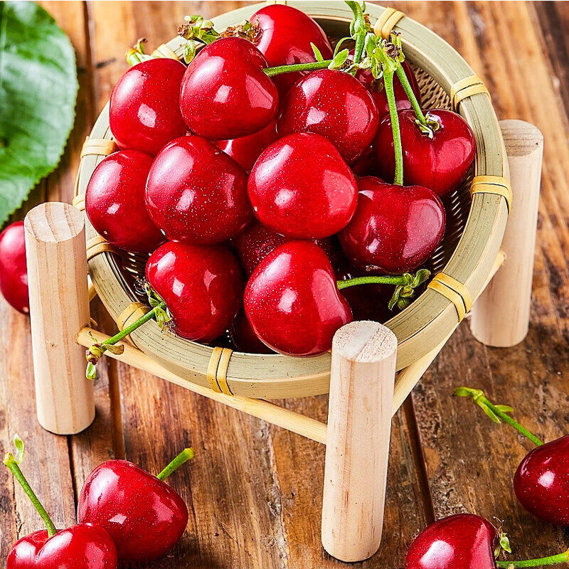护山人【头茬预定】山东大樱桃国产车厘子新鲜水果 时令生鲜水果端午节 4斤(净重)  23-26mm