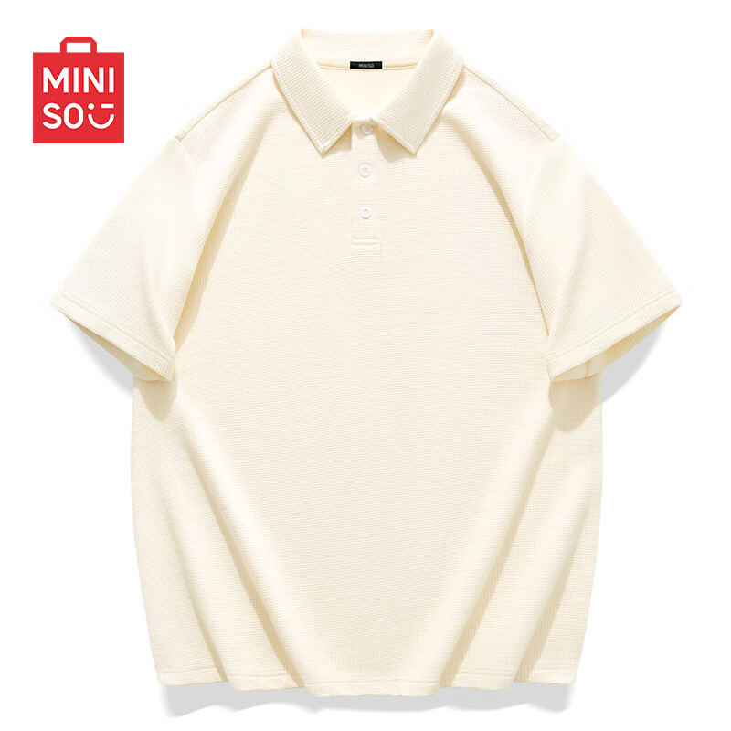 ���ڲ�����������Ʒ��MINISO��2025�ļ��¿��ذ��������polo����Լ��ɫ����t���� ǳ�� 2XL