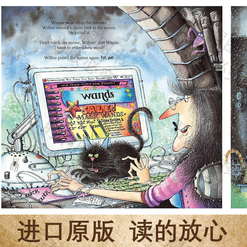 女巫温妮  点读版 Winnie and Wilbur魔法故事绘本 桥梁书 英文原版 吴敏兰书单  遇见圣诞老人 中国新年 2本装