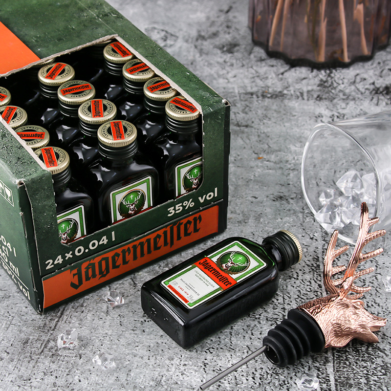瓶进口】德国配制酒利口酒洋酒便利店调酒 【原装整箱】野格40ml*24瓶