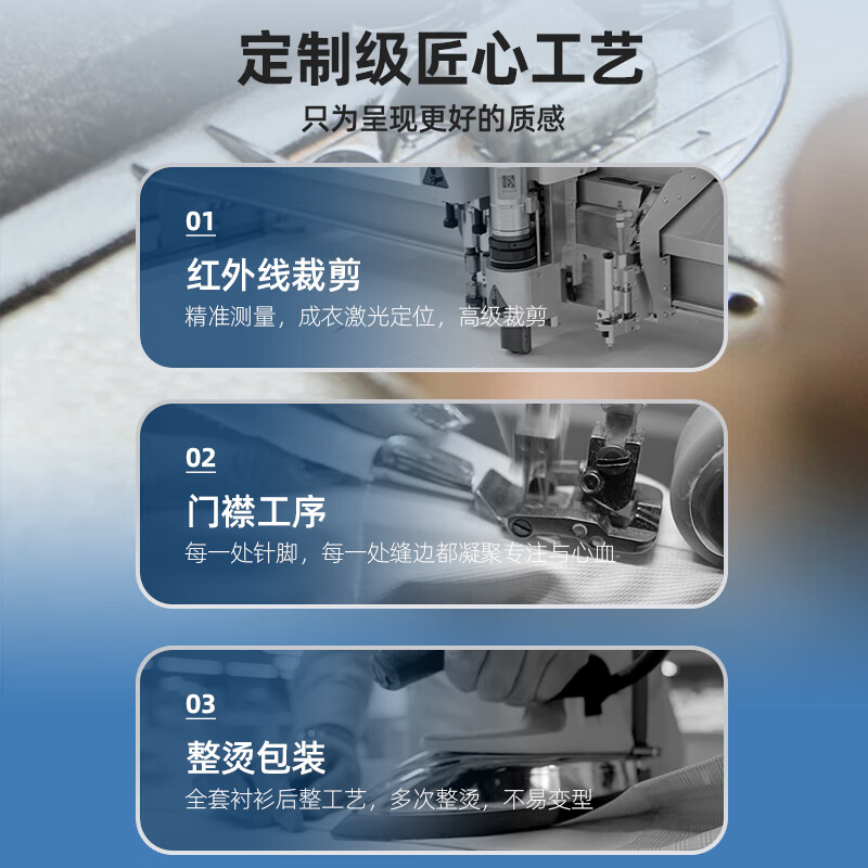 雅戈尔衬衫男春秋款【DP免烫】纯棉长袖衬衫纯色衬衫男轻商务易打理 深蓝色GLDP16384FJA 42
