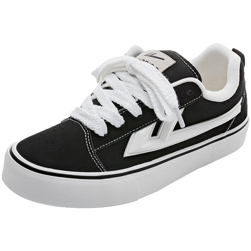 回力官方男鞋冬季帆布鞋男2025新款板鞋男潮流休閑運(yùn)動(dòng)鞋男 黑色 43