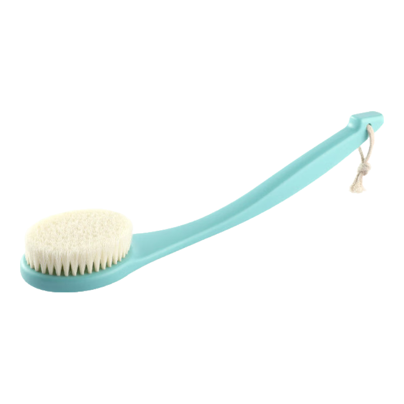 FaSoLa日式长柄洗澡刷搓后背刷背部去污搓澡刷软毛刷子沐浴刷洗浴刷 绿色1个【日式软毛沐浴刷】