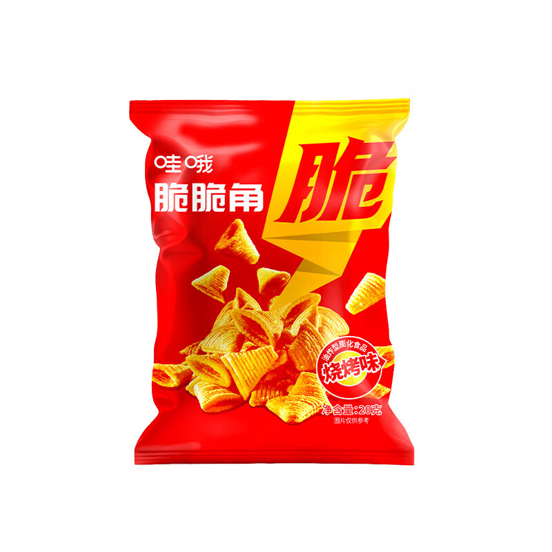 哇哦海底撈火鍋零食門店同款虎牙脆玉米豆爆米花炒米鍋巴小包裝袋 脆脆角20g*10袋